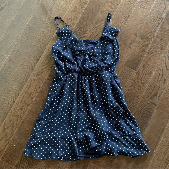 Spring Polka Dot Ruffle Trim Dress - Picture 3 of 5